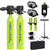 HECUIOI Mini Scuba Tank Diving Equipment 0.5L Outdoor Oxygen Scuba Diving Tank 5-10 Minutes Cylinder Snorkeling Set Hand Pump