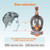SMACO-Full Face Scuba Diving Mask for Adult, Anti Fog Goggles, Underwater Wide View, Foldable, Transparent Snorkel, Swim Mask