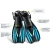 Swimming Fins Snorkel Diving Fins Short Swim Flippers for Training Adjustable Buckles Open Heel Scuba Swim Equipped Adult Fins