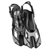 Snorkel Fins Swim Fins Adjustable Buckles Swimming Flippers Short Silicone Scuba Diving Shoes Open Heel Travel Size Beginners