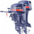 YAHATSU 2 Stroke 9.9hp  Outboard Motor Boat Engine Compatible with Original YAMAHA Boat Motor and Spare Parts for Russia Market