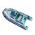 12ft Fiberglass Center Console Fishing Boat Hypalon Rib for Drifting Outdoors