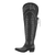 Onlymaker Women Thigh High Over the Knee Boots Red Cowboy Boots Side Zipper Western Embroidery Boots