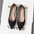 Flats Women's Soft Sole Shallow Mouth Pea Shoes Pointed Toe Flat Bottom Working Women's Shoes Large Size 44 45 46 Moccasins