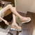 Genuine Leather Buckle Strap Sandals Breathable Sneakers Stars women summer rivets shoes Korean Style Platform Casual Shoes