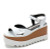 Genuine Leather Buckle Strap Sandals Breathable Sneakers Stars women summer rivets shoes Korean Style Platform Casual Shoes