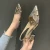 Fashionable Korean Style Women's Sandals 2025 Summer New High Heel Shoes With Shallow V-Neck And Ankle Strap Rubber Sole