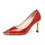 New In Red Special Head Spiral Pattern Fashion Women's Shoes Pointed Fine Heel Wedding High Heels Banquet Nightclub with Shoes