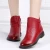 BEYARNE  British Style Genuine Cow Leather Women Ankle Boots Autumn Fashion Pleated Side Zipper Short Boots Women Flats Shoes