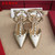 Riveted Pointed Medium High Heel Thin Heel 2023 Spring/Summer Versatile Fashion Liuding Strap Wrapped Head Sandals for Women
