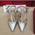 Riveted Pointed Medium High Heel Thin Heel 2023 Spring/Summer Versatile Fashion Liuding Strap Wrapped Head Sandals for Women
