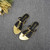 New European and American Summer Flat Heel Outdoor Solid Color Women's Slippers Luxury Popular Brand Anti slip Beach Slippers