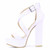 LOSLANDIFEN Women's Open Toe Cross Strap Buckle Wedge Platform Sandals High Heel Chunky Block Heels Dress Party Wedding Shoes