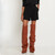 Brand Pleated Laziness Style Black Brown Over Knee Women's Boots High Heel Fashion Show Long Boots Size 35-43 Sexy Woman Shoes