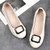 Genuine Leather Women's Flats Slip-On Loafers Moccasins Ballet Style Female Shoes Comfortable Sli-on Shoes Plus Size 41 42