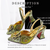 2025 Premium Ladies Party Shoes and Bag Comfortable New Square Heels with Hand Bag For Wedding Or Work