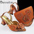 2025 Premium Ladies Party Shoes and Bag Comfortable New Square Heels with Hand Bag For Wedding Or Work