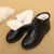 2025  Women Genuine Leather Warm Mother Winter Boots Zipper Square Heel Ankle Boots Fashion Thick Fur Snow Boots Female