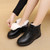 2025  Women Genuine Leather Warm Mother Winter Boots Zipper Square Heel Ankle Boots Fashion Thick Fur Snow Boots Female