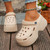 Thick Sole Diy Clogs Garden Shoes Women 2024 Summer Soft Chunky Platform Sandals Woman Closed Toe Non-Slip Beach Slides Shoes