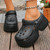 Thick Sole Diy Clogs Garden Shoes Women 2024 Summer Soft Chunky Platform Sandals Woman Closed Toe Non-Slip Beach Slides Shoes
