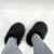 Women's Winter Fuzzy Slippers Plus Size Woman Luxury Furry Faux Raccoon Fur Slippers Warm Cotton Shoes Outdoor Indoor Fur Slides