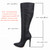 LOSLANDIFEN 2025 Winter Over The Knee Women Boots Leather Sexy High Heels Slip On Shoes Pointed Toe Woman Long Size 35-42