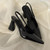 Black Sandals Women Summer New Fashion Women's Sandals Pointed Pumps Women Shoes Office Dress Shoes Sexy Square Heel High Shoes
