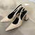 Black Sandals Women Summer New Fashion Women's Sandals Pointed Pumps Women Shoes Office Dress Shoes Sexy Square Heel High Shoes