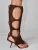 2025 New Luxury Women's Knee-High Boots | Real Horsehair Cut-Out Stiletto Heel & Rear Zipper | Evening Party Club Dress Shoes