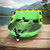 Surfing 3-person water inflatable drag ring, speedboat traction hovercraft, inflatable backrest floating row