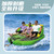 Surfing 3-person water inflatable drag ring, speedboat traction hovercraft, inflatable backrest floating row