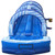 Exciting Summer Outdoor Inflatable Blue Tropical Dual Lane Water Slide - Perfect For Water Park Rentals & Family Fun
