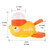 Cat Toys for Self-Entertainment, Teasing Cat Stick, Pet Snacks, Freeze-Dried Little Yellow Duck Launcher, Kitten Treat-Dispensing Toy