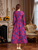 Luxury Long Jacquard Dress for Women Maxi Autumn Winter Party Dress Boho Floral Fashion Evening Clothing Vintage Robe