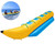 3 4 5 6 Persons Inflatable Banana Boat Inflatable Banana Tube Towable Floating Boat for Summer Water Game