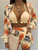 Three Pieces Swimwear Sexy Beachwear 2024 New Bathing Suit Shorts Cover Up Summer High Waist Bikini Set Print Women's Swimsuit
