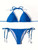 ZTVitality Blue Sexy Bikini Set 2024 New Arrival Biquini Padded Bra Halter Bandage Swimsuit Women's Swimwear Whip Stitch Summer