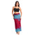 Women’s Boho Maxi Wrap Long Skirt Tie Up Beach Cover Up Dress Vintage Bohemian Adjustable High Waisted Holiday Rayon Dress