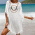 Crochet Bikini Tunic Women Lace Tassel Beach Dress Bikini Cover-Ups Casual Loose Boho Cardigan Dress Kimono Summer Swimwear