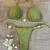 2025 New Bikini Sexy Bikini Solid Color Split Women's Swimsuit