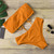 2024 New Bikini Women Swimwear High Waist Strapless Sexy Bikini Pure Color Women Swimsuit Padded Bathing Suit