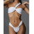 Single Shoulder Open Back Women Swimsuits 2024 Sexy Female Swimwear Brazilian Bikini Set Thong Biquini Swim Suits Beachwear