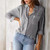 Women's Shirt Casual Loose Striped Long Sleeve Shirts For Women's Spring Autumn 2025 New