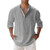 New Cotton Linen Shirts for Men Casual Shirts Lightweight Long Sleeve Henley Beach Shirts Hawaiian T Shirts for Men