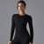 Yoga Shirts For Women Long Sleeve Winter Fitness Running Gym Clothes Workout Dry Fit Breathable High Elastic Sports Top
