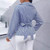 Women's Shirts 2025 Spring Summer Striped Printed New Fashion Loose Casual Blouses Irregular Cross Long-sleeved Design Sense Top