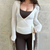 Women Yoga Wrap Tie Tops Y2k Solid Long Sleeve Slim Fit Crop Tops Ballet Workout Yoga T-Shirts Tees Coquette Sweet Chic Tops