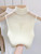 Mesh Knitted Top Women Y2K Tank Top Half Neck Vest Female Sleeveless Sweater Chic Cut Out Streetwear Solid Skinny Tube Top