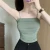 Top Women Sexy Shirts Sleeveless Tube Tops Girls Tops With Suspenders Lady White Camisole Padded Bras Woman Clothing Corset Top